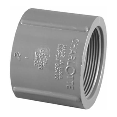 Charlotte Pipe And Foundry 2 SCH80 FPT Coupling PVC 08102  2000HA